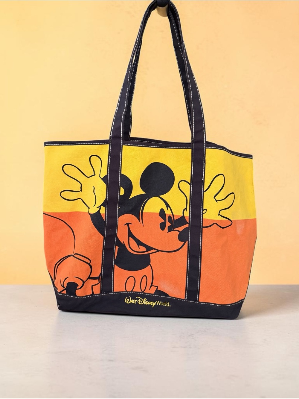 Disney Mickey Colorblock Canvas Tote - 13”x 22w